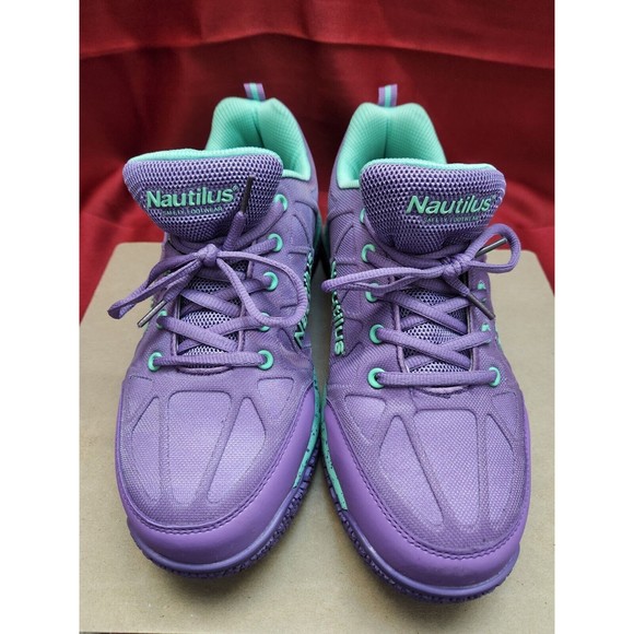 Nautilus Womens Size 9.5W Purple Work Safety Shoe N2157 Steel Toe Slip Resistant - Picture 1 of 7